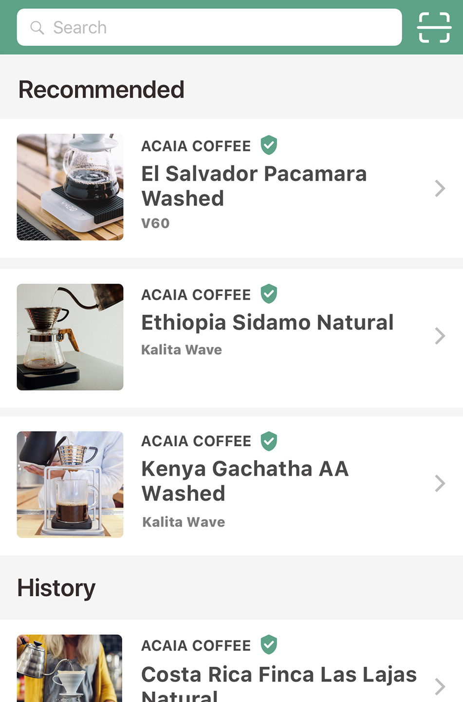 acaia coffee scale brewmaster app brewing